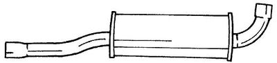 53416 SIGAM Средний глушитель выхлопных газов