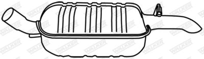 19394 WALKER Глушитель выхлопных газов конечный