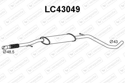 LC43049 VENEPORTE Предглушитель выхлопных газов