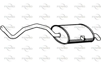 P5072 FENNO Глушитель выхлопных газов конечный