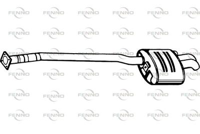 P1431 FENNO Глушитель выхлопных газов конечный