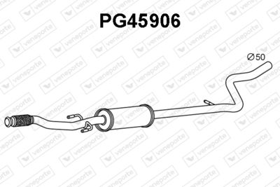 PG45906 VENEPORTE Предглушитель выхлопных газов