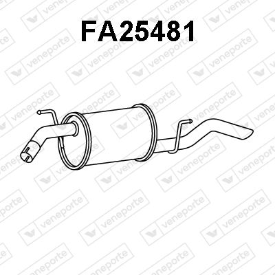 FA25481 VENEPORTE Глушитель выхлопных газов конечный