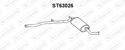 ST63026 VENEPORTE Глушитель выхлопных газов конечный