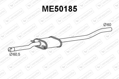 ME50185 VENEPORTE Предглушитель выхлопных газов