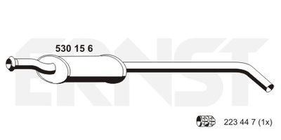 530156 ERNST Средний глушитель выхлопных газов
