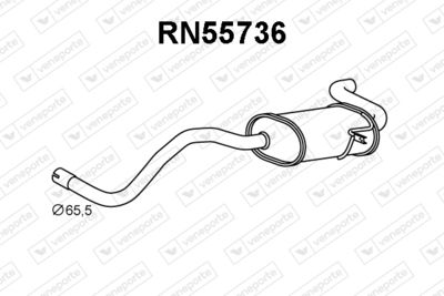 RN55736 VENEPORTE Глушитель выхлопных газов конечный