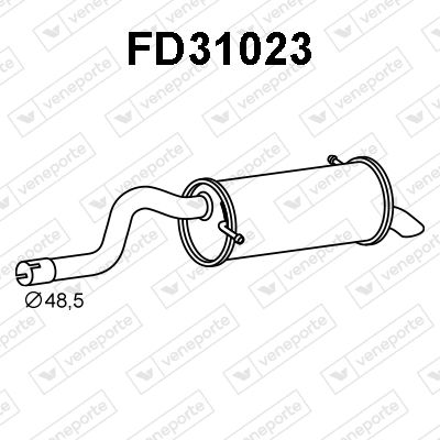 FD31023 VENEPORTE Глушитель выхлопных газов конечный