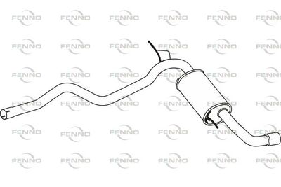 P14020 FENNO Глушитель выхлопных газов конечный