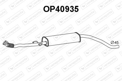 OP40935 VENEPORTE Предглушитель выхлопных газов