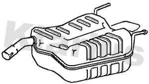 210806 KLARIUS Глушитель выхлопных газов конечный