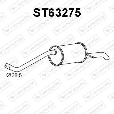 ST63275 VENEPORTE Глушитель выхлопных газов конечный