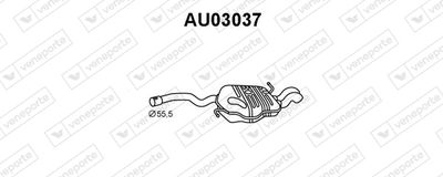 AU03037 VENEPORTE Глушитель выхлопных газов конечный