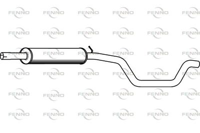 P72119 FENNO Средний глушитель выхлопных газов
