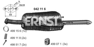 042116 ERNST Глушитель выхлопных газов конечный
