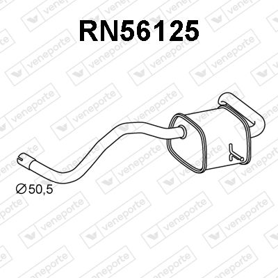 RN56125 VENEPORTE Глушитель выхлопных газов конечный