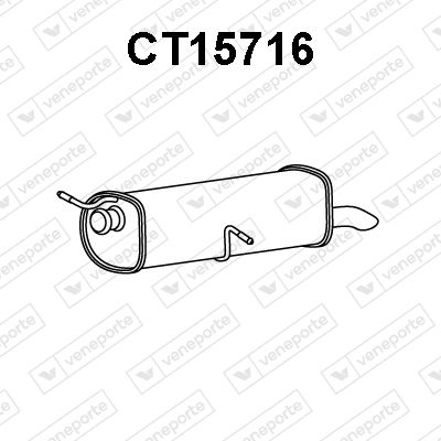 CT15716 VENEPORTE Глушитель выхлопных газов конечный