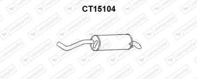 CT15104 VENEPORTE Глушитель выхлопных газов конечный