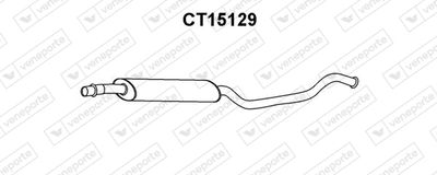 CT15129 VENEPORTE Средний глушитель выхлопных газов