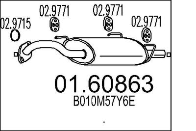 0160863 MTS Глушитель выхлопных газов конечный