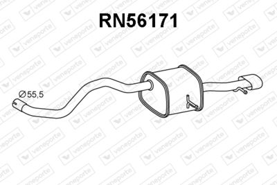 RN56171 VENEPORTE Глушитель выхлопных газов конечный