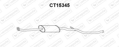 CT15345 VENEPORTE Средний глушитель выхлопных газов