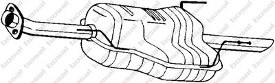 185459 KLOKKERHOLM Глушитель выхлопных газов конечный