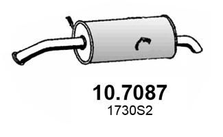 107087 ASSO Глушитель выхлопных газов конечный