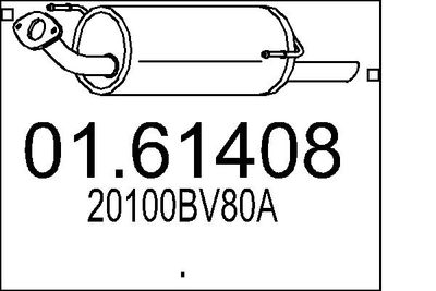 0161408 MTS Глушитель выхлопных газов конечный