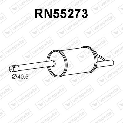 RN55273 VENEPORTE Глушитель выхлопных газов конечный