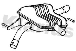 211269 KLARIUS Глушитель выхлопных газов конечный