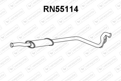 RN55114 VENEPORTE Предглушитель выхлопных газов