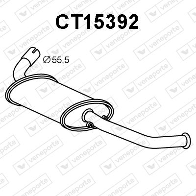 CT15392 VENEPORTE Глушитель выхлопных газов конечный