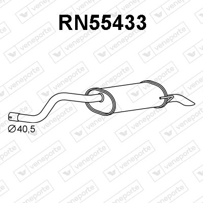 RN55433 VENEPORTE Глушитель выхлопных газов конечный