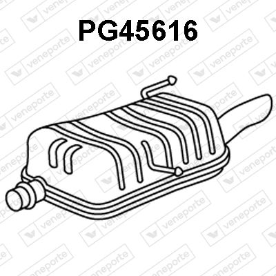 PG45616 VENEPORTE Глушитель выхлопных газов конечный