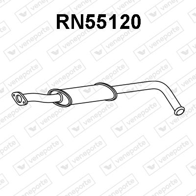 RN55120 VENEPORTE Средний глушитель выхлопных газов