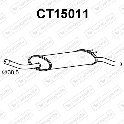 CT15011 VENEPORTE Глушитель выхлопных газов конечный