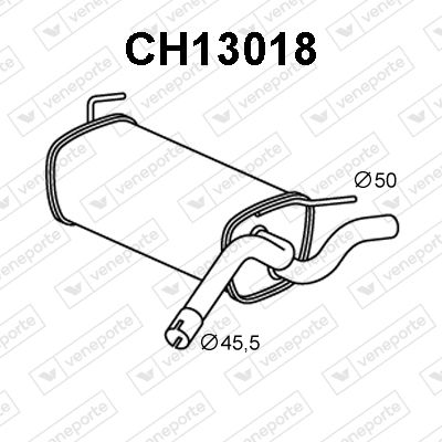 CH13018 VENEPORTE Глушитель выхлопных газов конечный