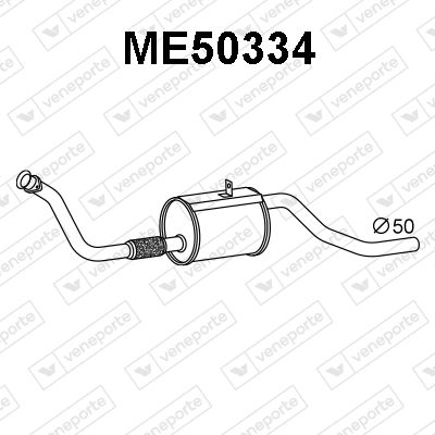 ME50334 VENEPORTE Предглушитель выхлопных газов