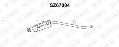 SZ67004 VENEPORTE Глушитель выхлопных газов конечный