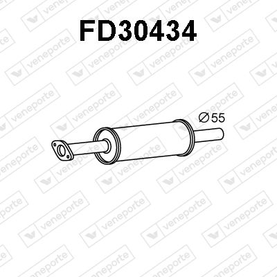 FD30434 VENEPORTE Предглушитель выхлопных газов