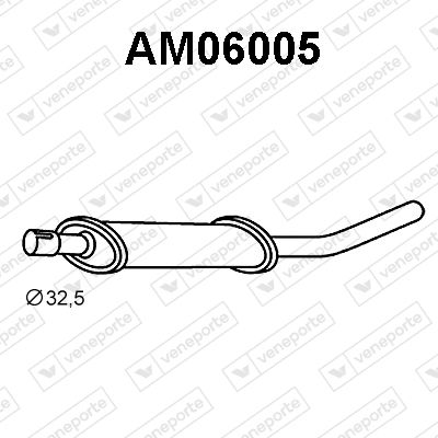 AM06005 VENEPORTE Глушитель выхлопных газов конечный