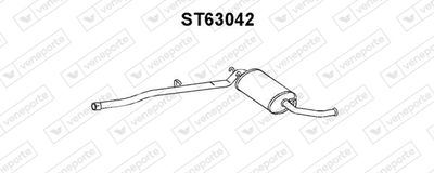 ST63042 VENEPORTE Глушитель выхлопных газов конечный