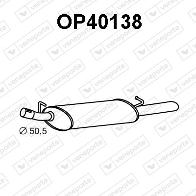 OP40138 VENEPORTE Глушитель выхлопных газов конечный