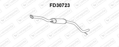 FD30723 VENEPORTE Средний глушитель выхлопных газов