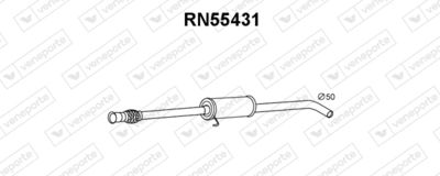 RN55431 VENEPORTE Предглушитель выхлопных газов