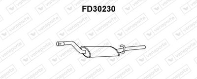 FD30230 VENEPORTE Глушитель выхлопных газов конечный