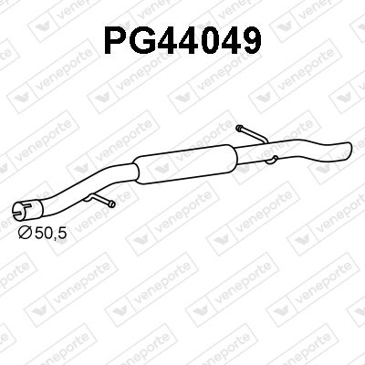 PG44049 VENEPORTE Глушитель выхлопных газов конечный