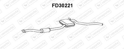 FD30221 VENEPORTE Предглушитель выхлопных газов