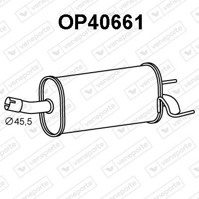 OP40661 VENEPORTE Глушитель выхлопных газов конечный